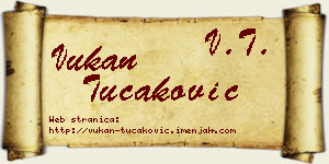 Vukan Tucaković vizit kartica